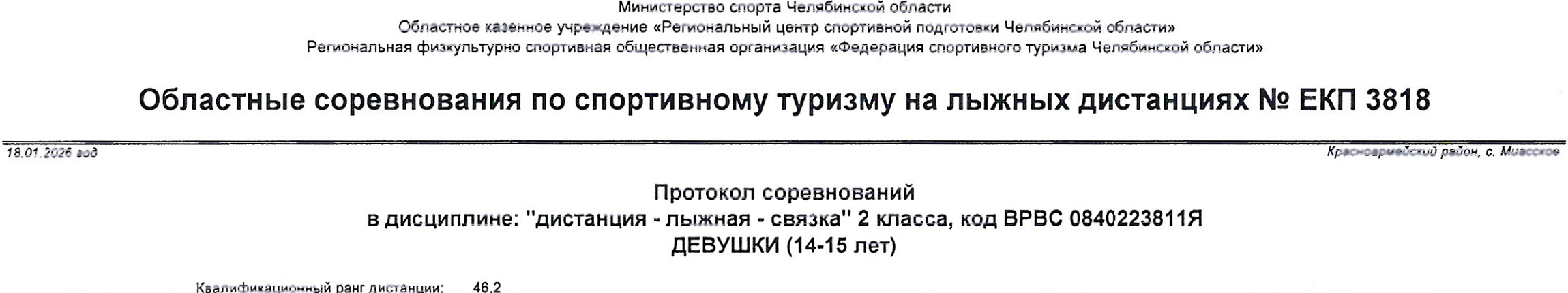 Заголовок протокола со страницы 4