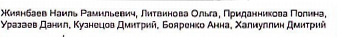 Список участников: фрагмент оригинального протокола