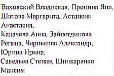 Состав команды: фрагмент оригинального протокола
