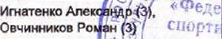 Кирягин Николай (6/p), Вострягов Антон (1): фрагмент оригинального протокола