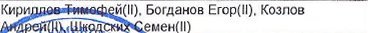 Состав команды: фрагмент оригинального протокола