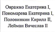 Состав команды: фрагмент оригинального протокола