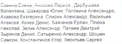 Столбец 3: фрагмент оригинального протокола
