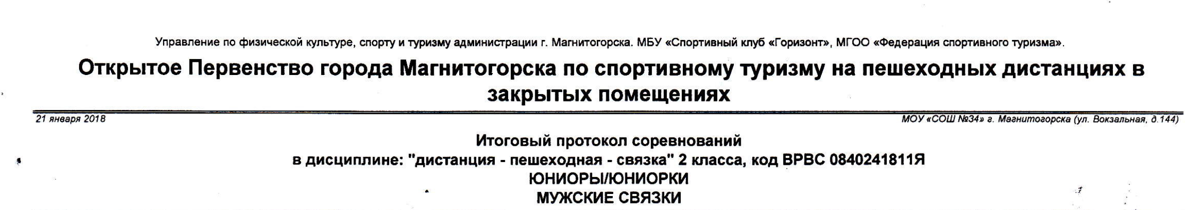Заголовок протокола со страницы 8