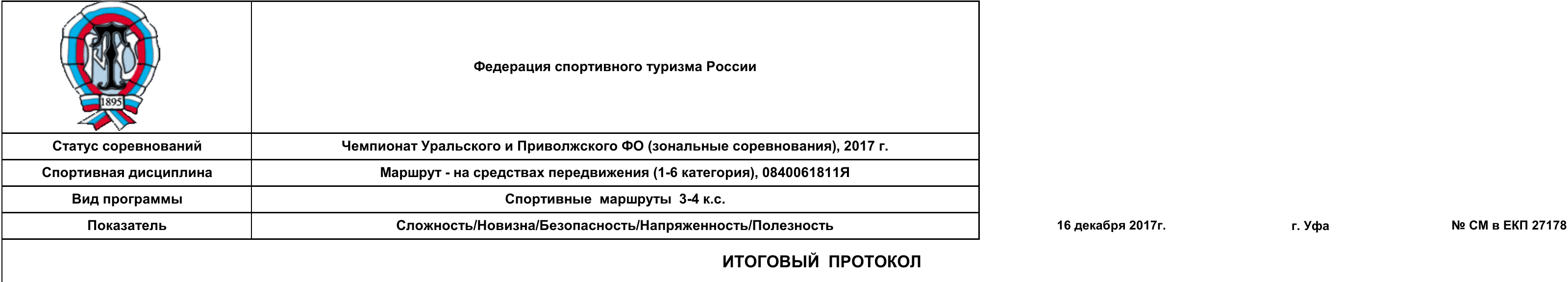 Заголовок протокола со страницы 5