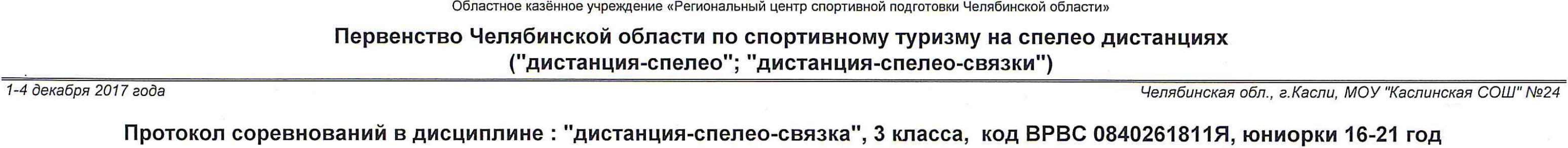 Заголовок протокола со страницы 1
