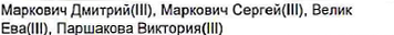 Состав команды: фрагмент оригинального протокола