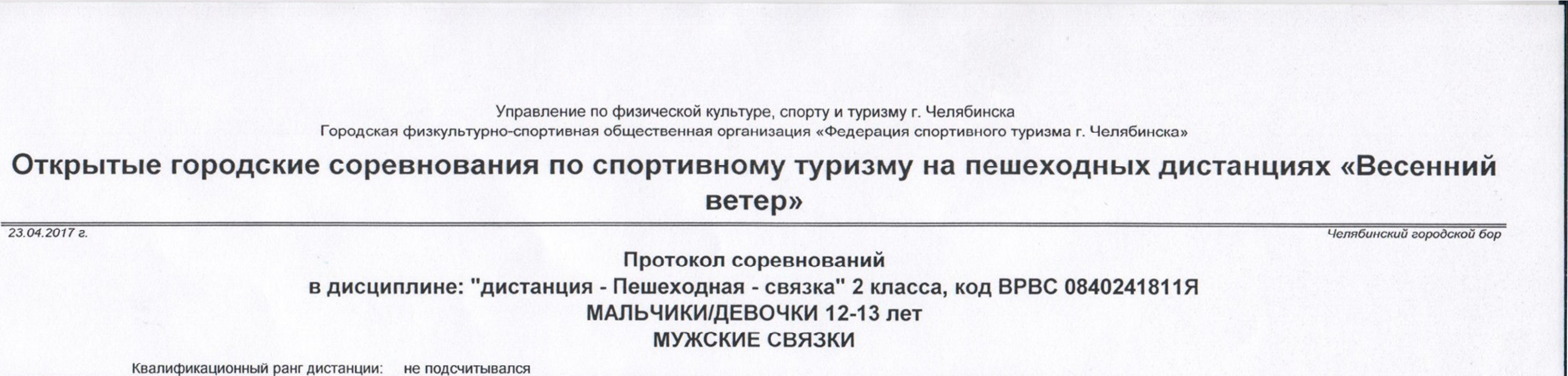 Заголовок протокола со страницы 2