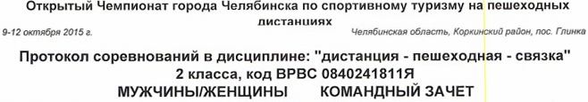 Заголовок протокола со страницы 1