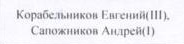 | Ф.И. участников: фрагмент оригинального протокола
