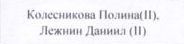 | Ф.И. участников: фрагмент оригинального протокола