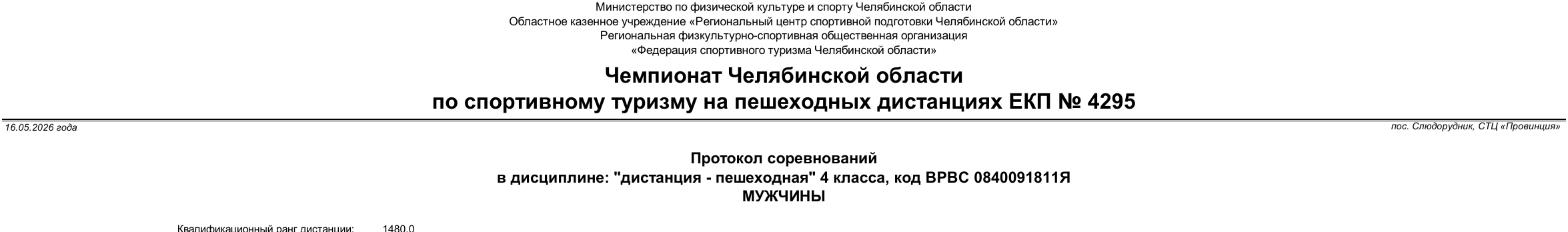 Заголовок протокола со страницы 1