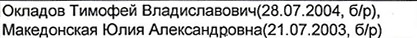 Столбец 3: фрагмент оригинального протокола