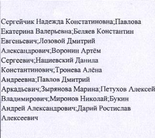 Столбец 3: фрагмент оригинального протокола
