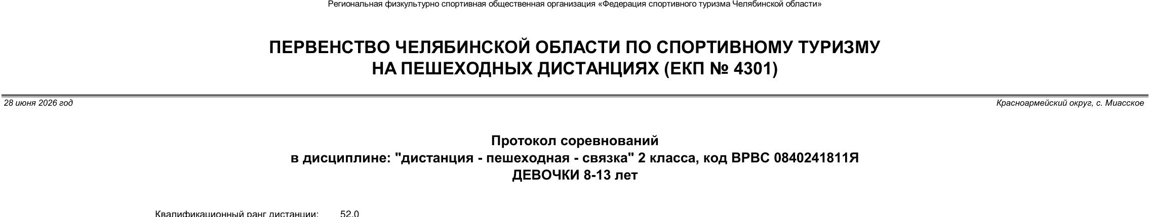 Заголовок протокола со страницы 2