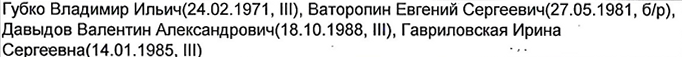 Столбец 4: фрагмент оригинального протокола