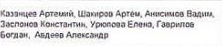 Состав команды: фрагмент оригинального протокола