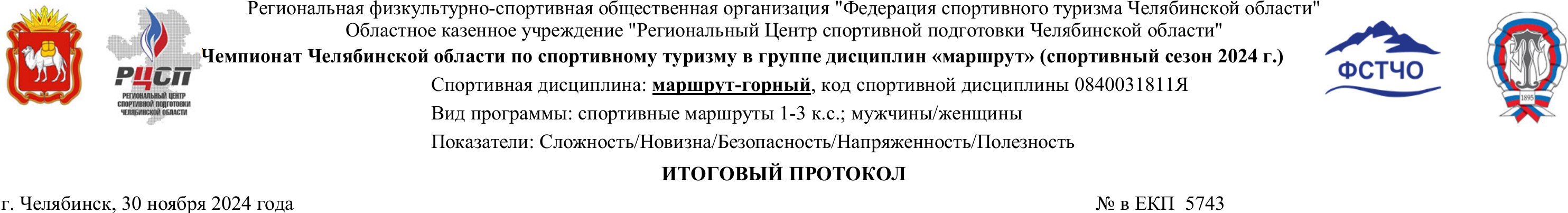 Заголовок протокола со страницы 1