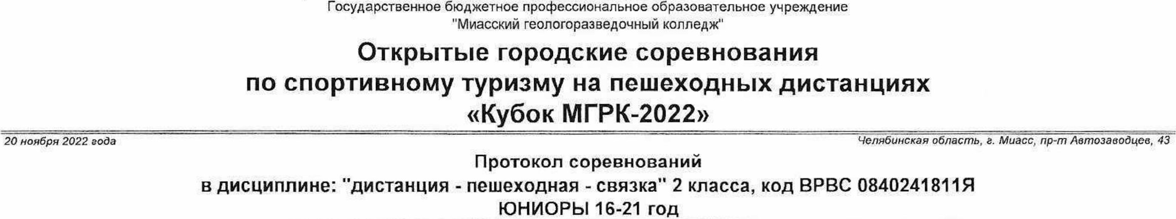 Заголовок протокола со страницы 3