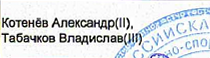 Состав связки: фрагмент оригинального протокола