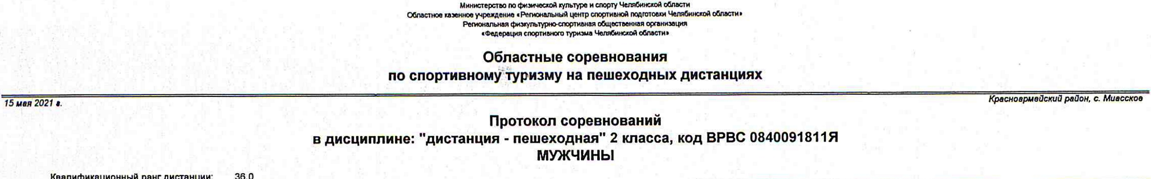 Заголовок протокола со страницы 1