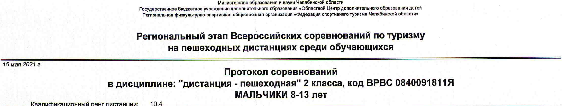 Заголовок протокола со страницы 3