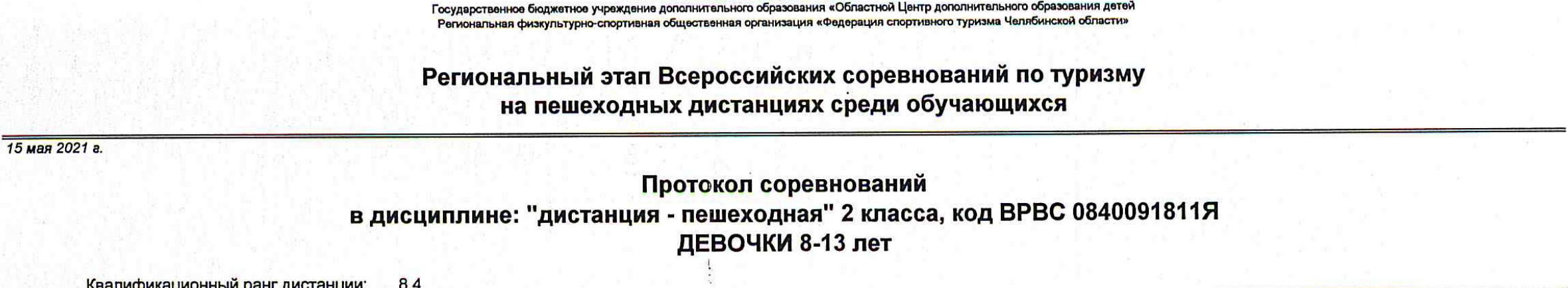 Заголовок протокола со страницы 5