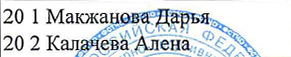 состав связки: фрагмент оригинального протокола