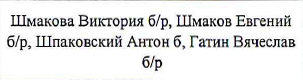 Столбец 5: фрагмент оригинального протокола