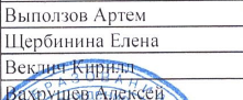 Ф. И. участника: фрагмент оригинального протокола