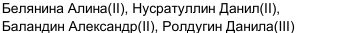 Состав команды: фрагмент оригинального протокола